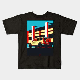 G Wagen (Yellow, Red and Blue) Kids T-Shirt